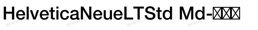 HelveticaNeueLTStd Md字体转换